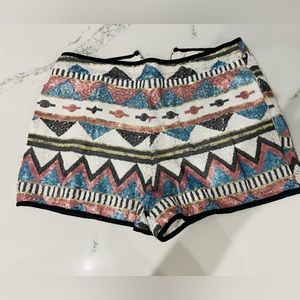 Mia Sequined lined shorts in Size M